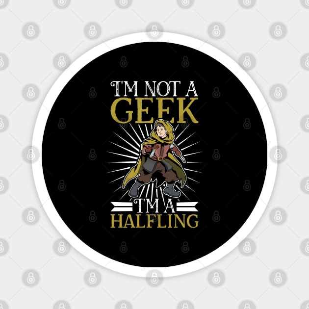 No geek - D20 Roleplay Character - Halfling Magnet by Modern Medieval Design